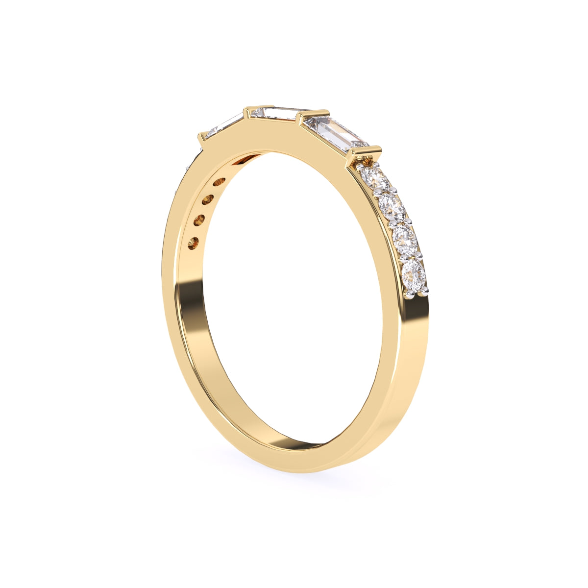 Lab Grown Diamond Half Eternity Band